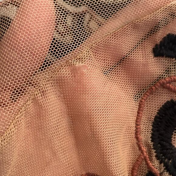 For love & lemons $299 Antonina Mini Dress in Black & Nude sheer size M sold out - Picture 8 of 10